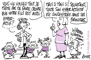 Un enfant asthmatique remue moins qu’un enfant non asthmatique : un nouvel espoir pour traiter les enfants hyperactifs ?