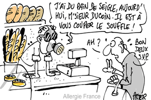 Après les femmes, le boulanger trahi par les farines : heureusement que les allergologues l’aime !!