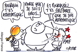 Asthmatique c’est pas drôle, mais gros et asthmatique alors là …