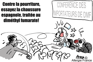 De fauteuils en chaussures, l’aventure du diméthyl fumarate se poursuit en Espagne !