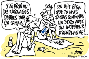Attention aux injections d’adrénaline : les patients visent mal !