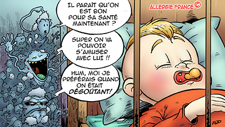 Mettez le nez de votre bébé dans les moisissures, cela le protègera de l’asthme et des allergies…