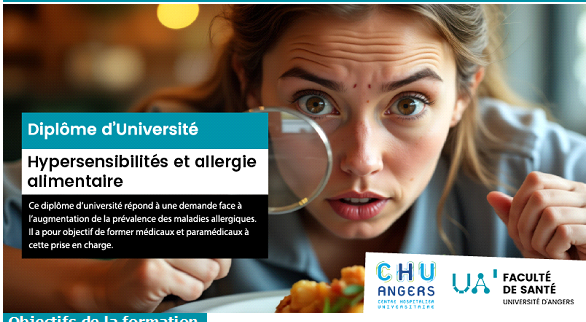 DU Hypersensibilités et allergie alimentaire