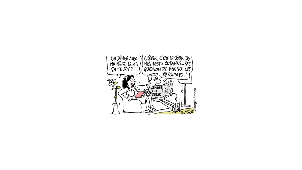 Influence du stress sur les tests cutanés.