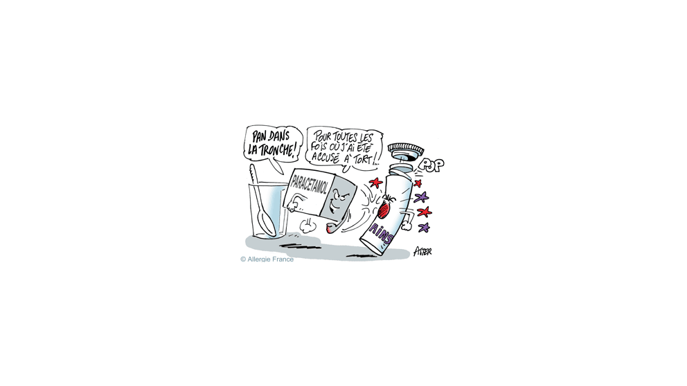 Urticaire et paracétamol : dissipation d'un malentendu !!!