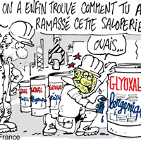 Quel est le point commun entre un dentiste et un métallurgiste ? le glyoxal...