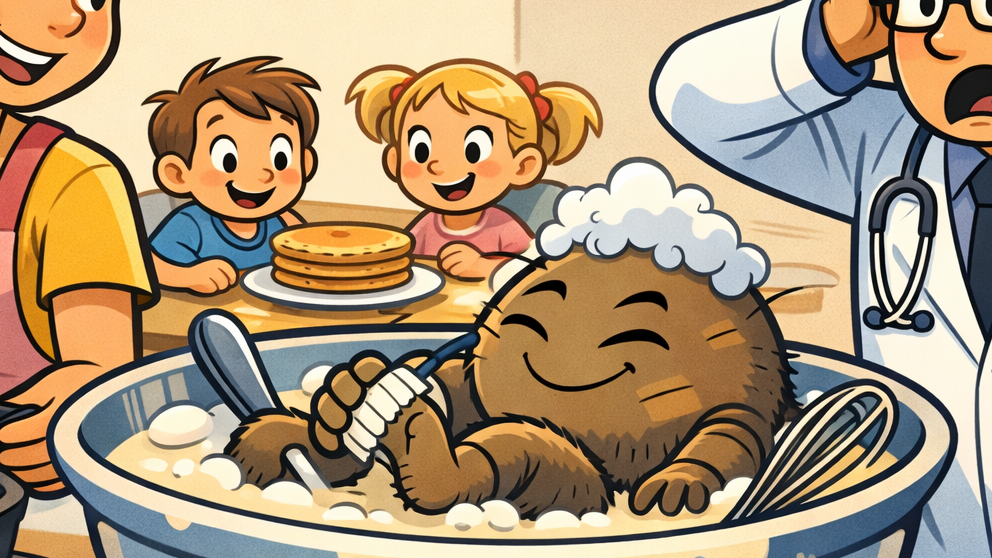 Médecine fondée sur l'Iphone : le syndrome du pancake en photo macro