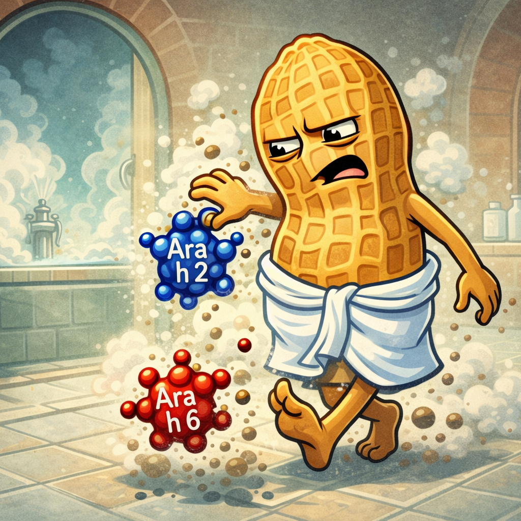 Arachide autoclavée : en route vers une cacahuète moins réactive ?