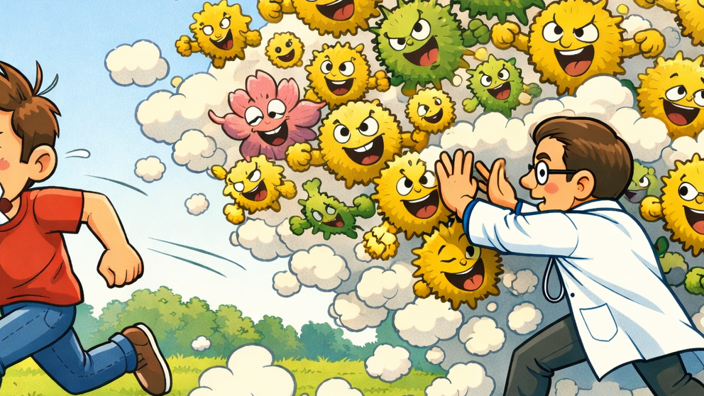 C'est chaud : le pollen pollué attaque la muqueuse nasale