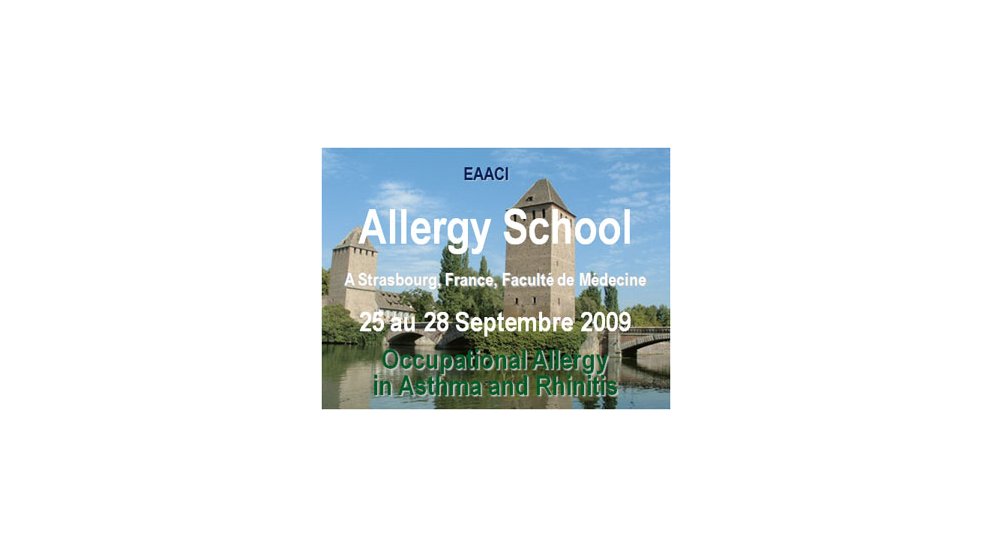 EAACI Allergy School Strasbourg 2009 - 25 – 28 septembre 2009 à Strasbourg.