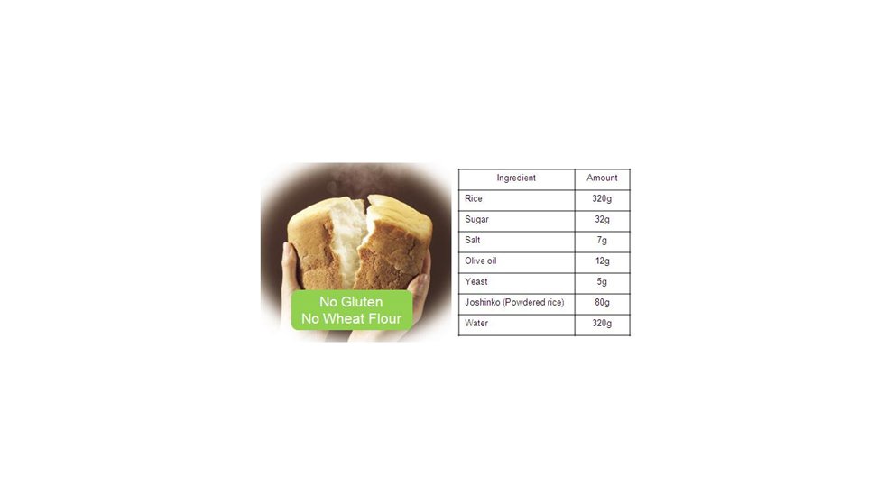 La Gopan de Sanyo : une machine à pain sans blé et sans gluten