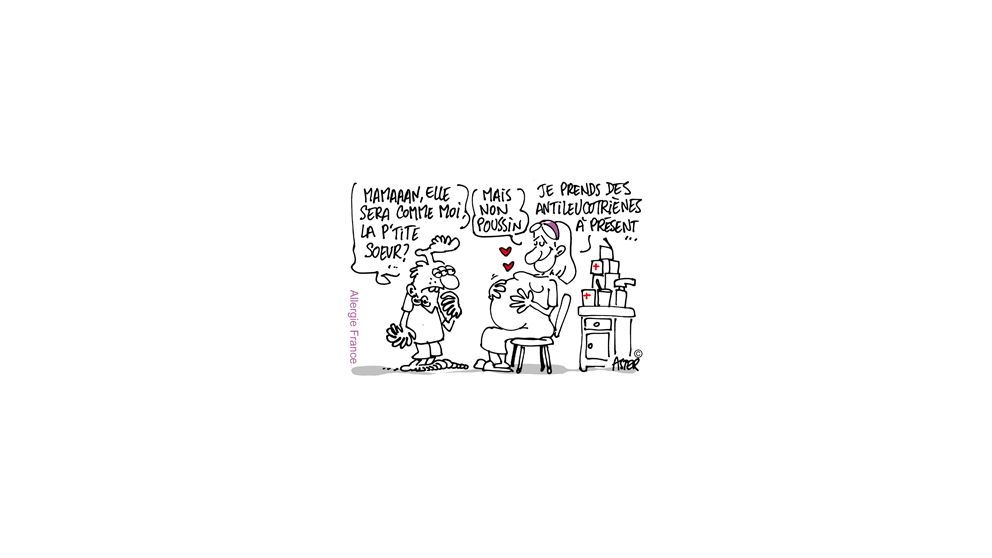 Les fœtus aiment la nouveauté : les antileucotriènes ne leur font même pas peur !!
