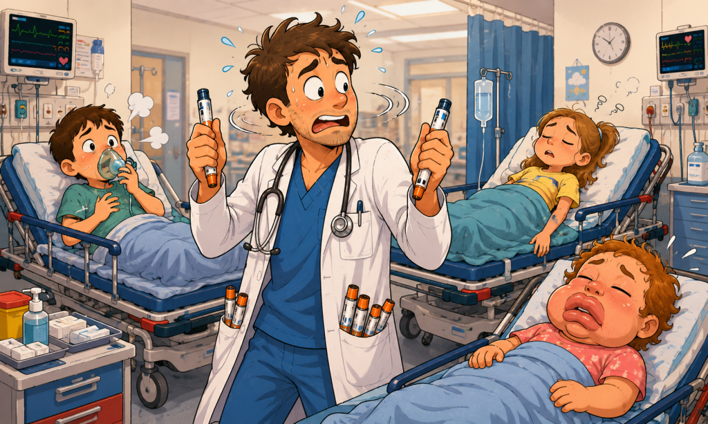 Anaphylaxie biphasique : le choc 2, le retour