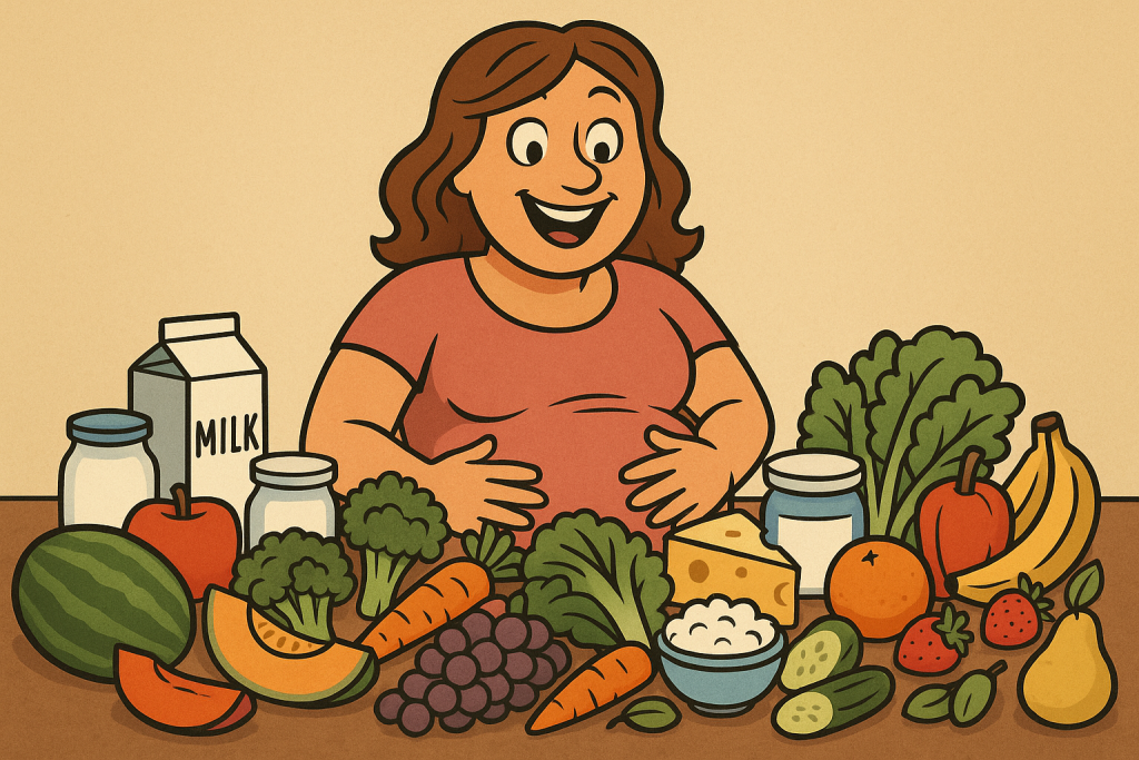 Si maman mange varié pendant la grossesse, la peau de bébé ne sera pas avariée