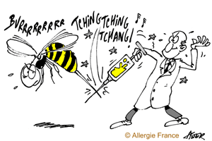 Être piqué par l'allergologue ou par la guêpe : that is the question ! !