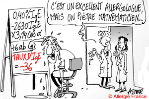 Si vous savez faire une addition, vous saurez dépister une allergie.