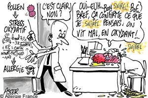 Le pollen, électron libre dans la réaction allergique ?