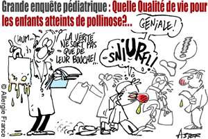 Pollinose et qualité de vie : où l'évidence est enfin démontrée....
