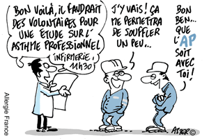 L´asthme au boulot : du travail de professionnel ou pas ?