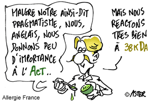 Les anglais allergiques au kiwi ne roulent ni à droite ni à l'actinidine.