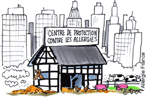 Moins d'allergie et d'asthme pour le paysan !