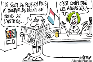 La mortalité par asthme en chute libre en France !