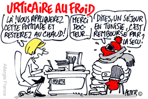 Lutte contre le réchauffement de la planète : c'est bien joli mais on oublie les patients atteints d'urticaire au froid !!