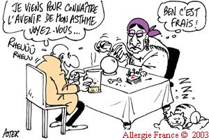 Art divinatoire médical : on peut lire le devenir d'un asthme dans les crachats !