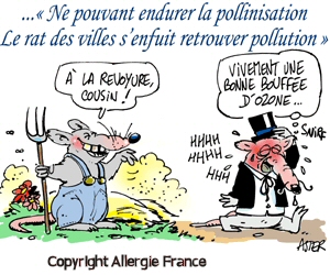 Plus il y a de pollens, et moins il y a d'allergiques !