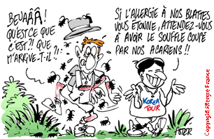 Les enfants : n'ayez pas peur des blattes et d'Alternaria et méfiez-vous des acariens.