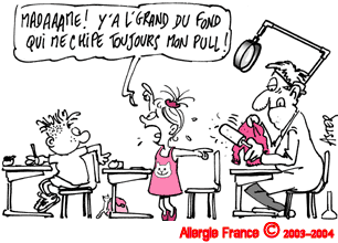 Chat va pas. J'ai la blouse...