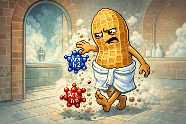 Arachide autoclavée : en route vers une cacahuète moins réactive ?